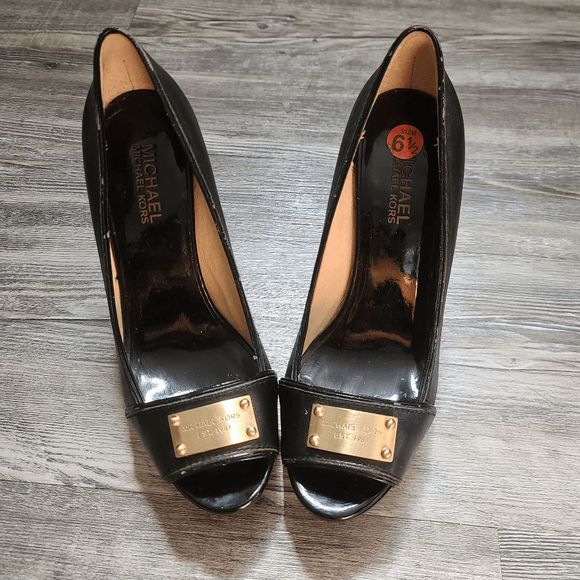 Michael Kors Peep Toe Pumps Size 6.5 - Picture 2 of 14